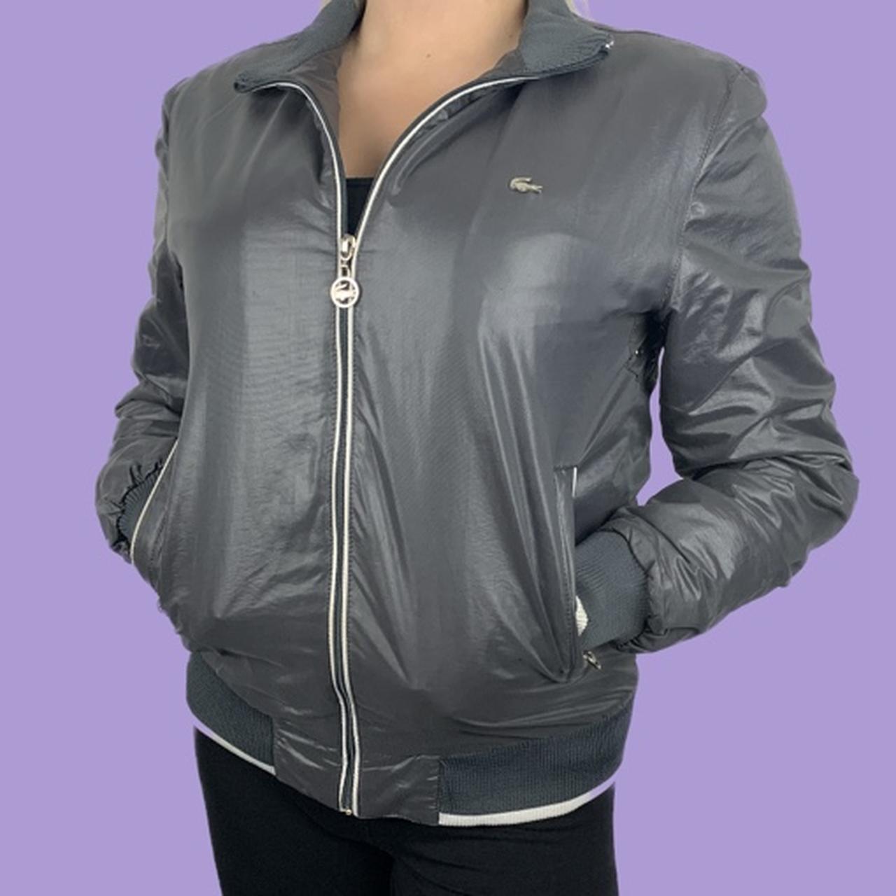 Lacoste Women's Silver Jacket | Depop