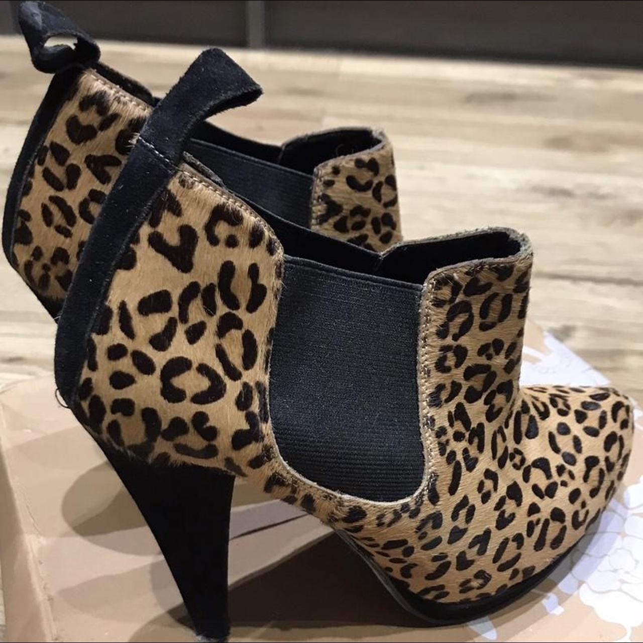 Dune leopard print sales boots