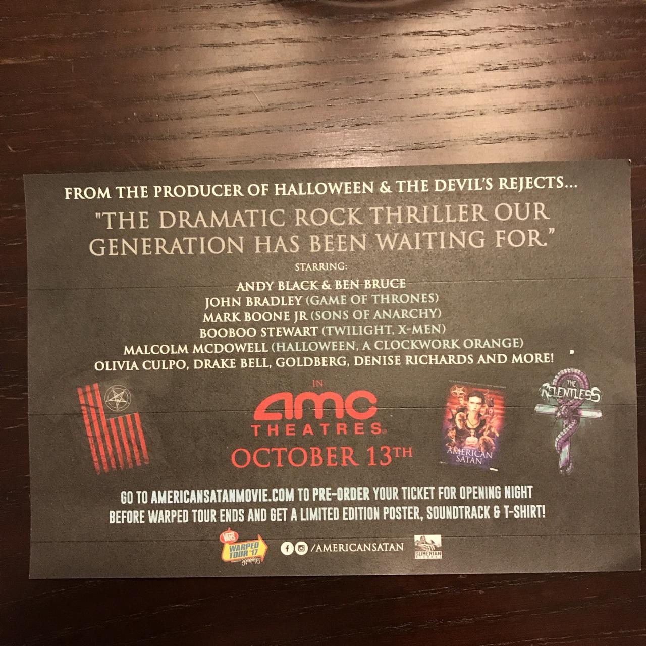 Andy Black American Satan Watch Andy Biersack Watch American Satan