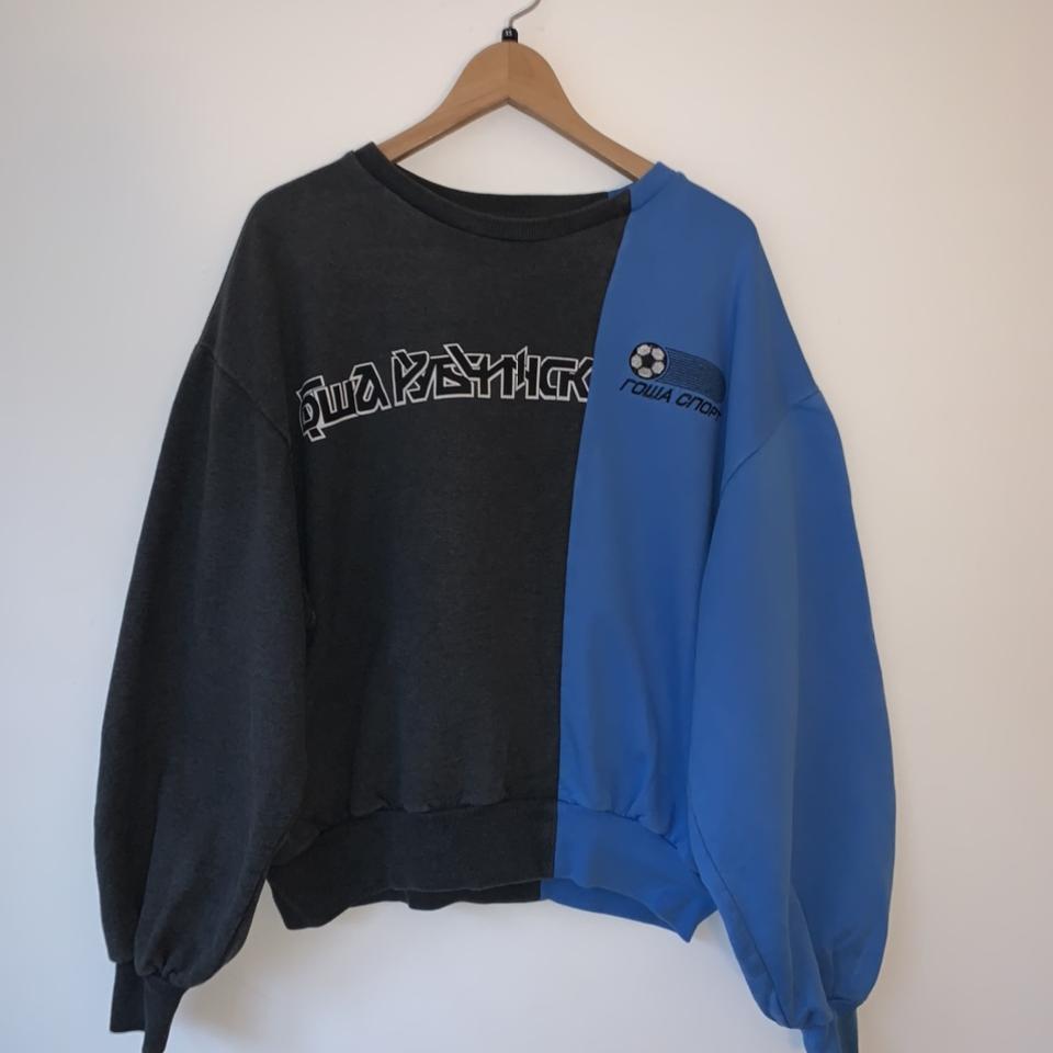 Gosha Rubchinskiy split logo crewneck sweatshirt in. Depop