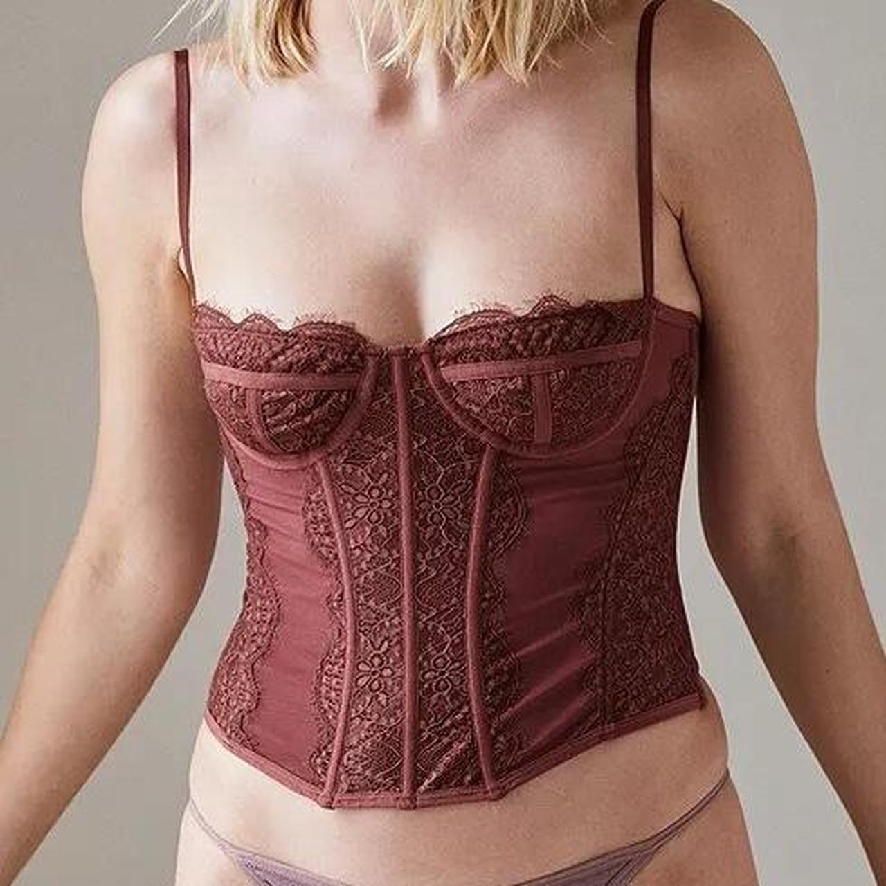 Urban Outfitters WINE Modern Love Corset