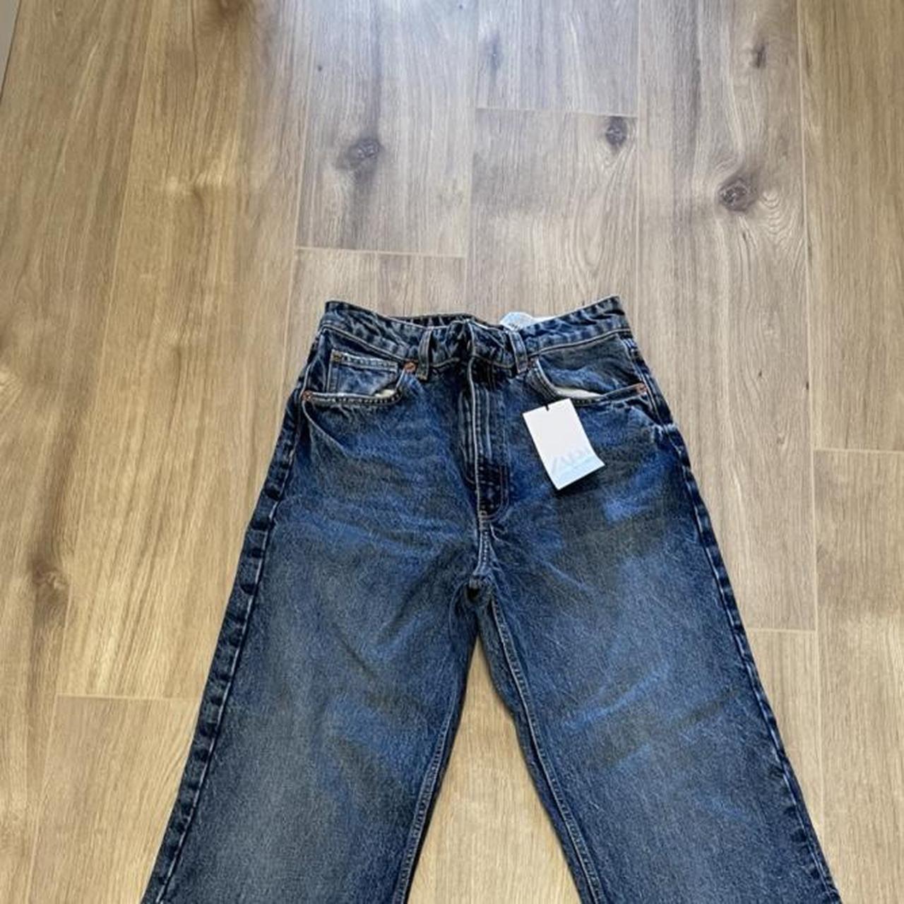 Zara high waisted full length jeans Depop