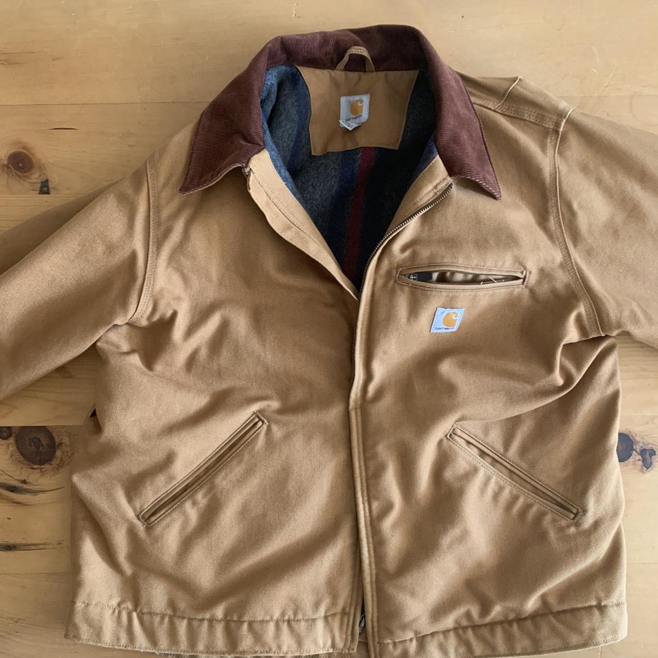 CARHARTT RELAXED FIT DUCK BLANKET LINED DETROIT... Depop