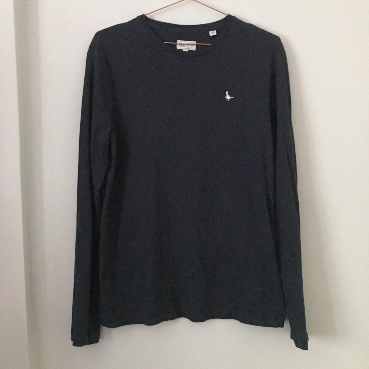 Men’s Jack wills navy long sleeve tee in an... - Depop