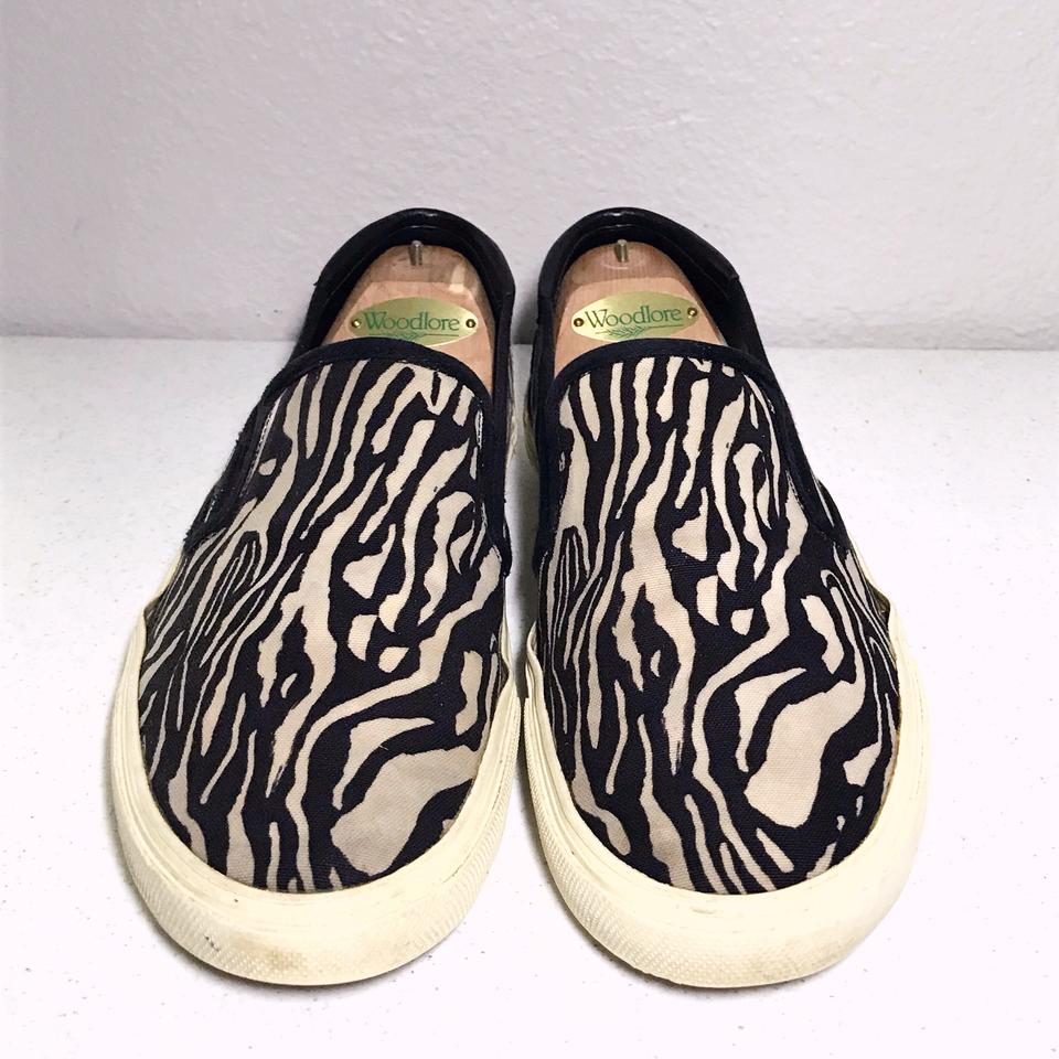 Saint laurent clearance zebra shoes