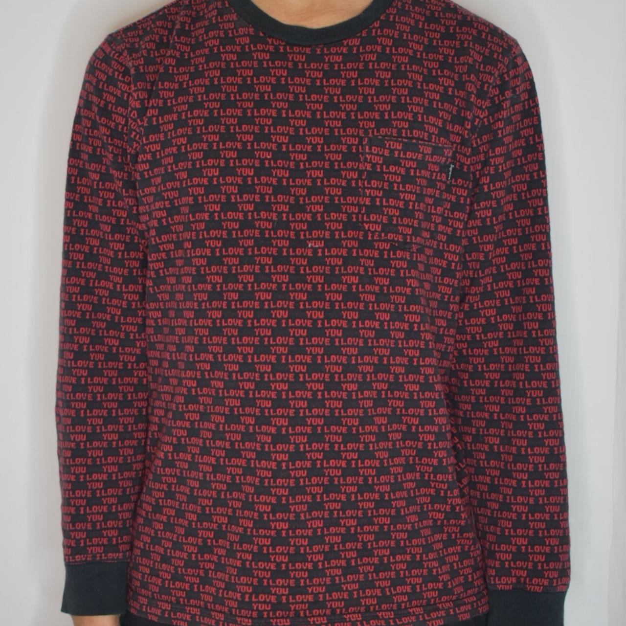 #Jacquard “I LOVE YOU” #supreme long sleeve