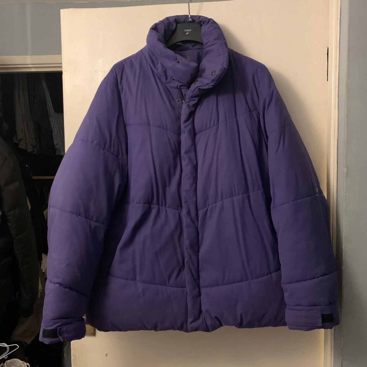 Asos Purple Puffer Coat/Jacket Size Medium - Fits... - Depop