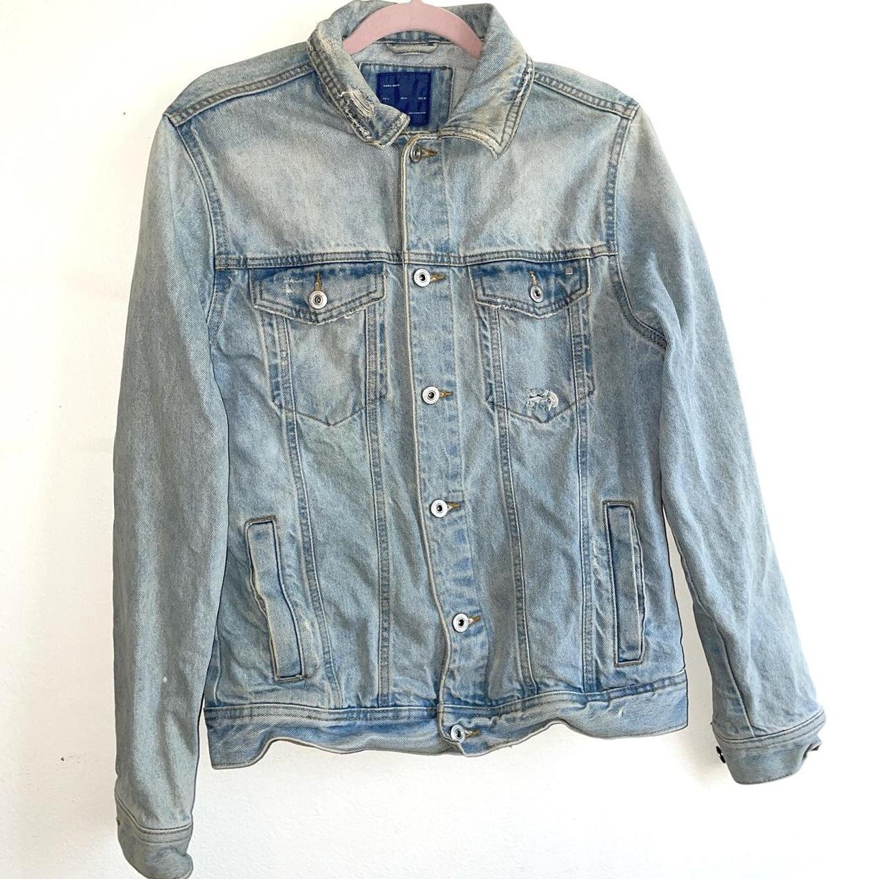 Zara Men’s Denim Jacket Size Medium #mensjacket - Depop