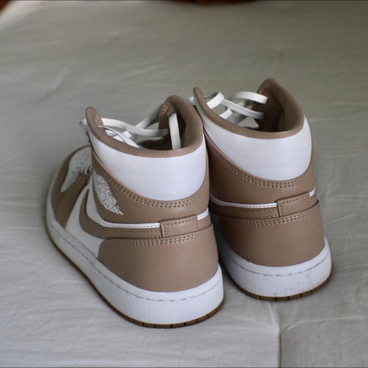 air jordan 1 tan and white
