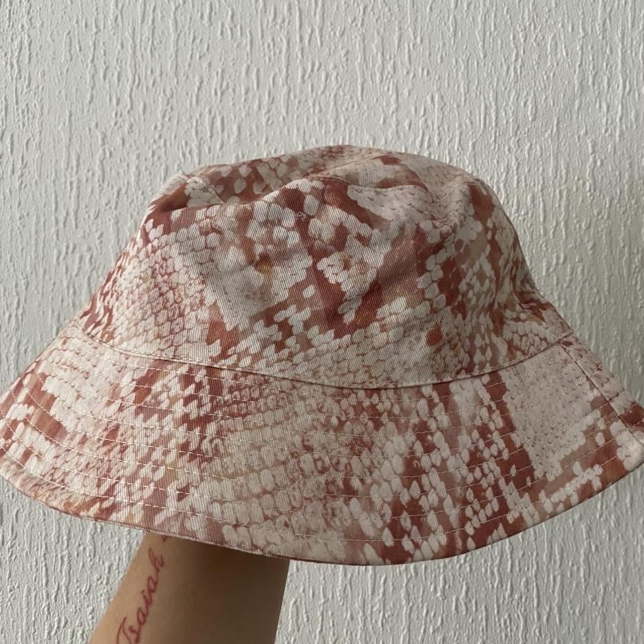 Pink bucket hat - only worn once #asos #buckethat... - Depop