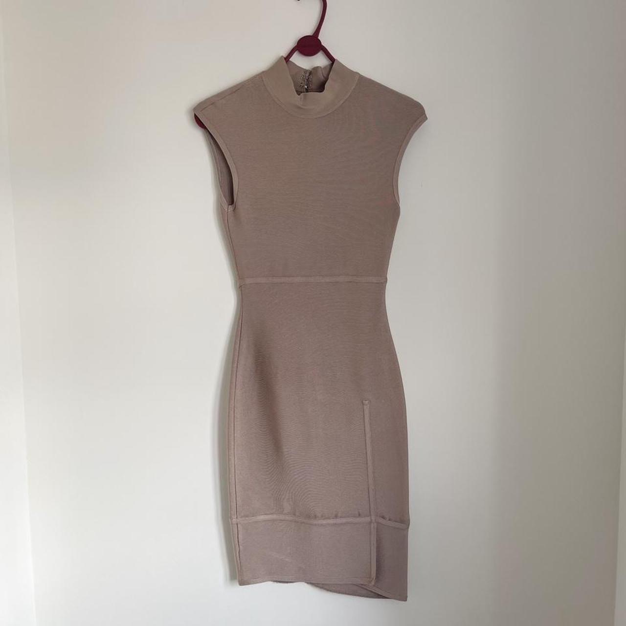 HOUSE OF CB Pascale Taupe Bodycon Dress. Size S.... - Depop