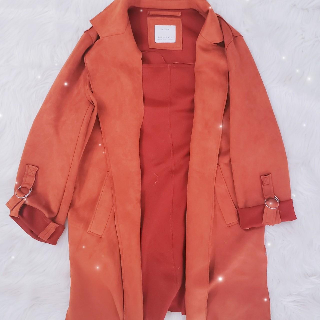 Orange Bershka jacket from Spain Worn once #bershka Depop