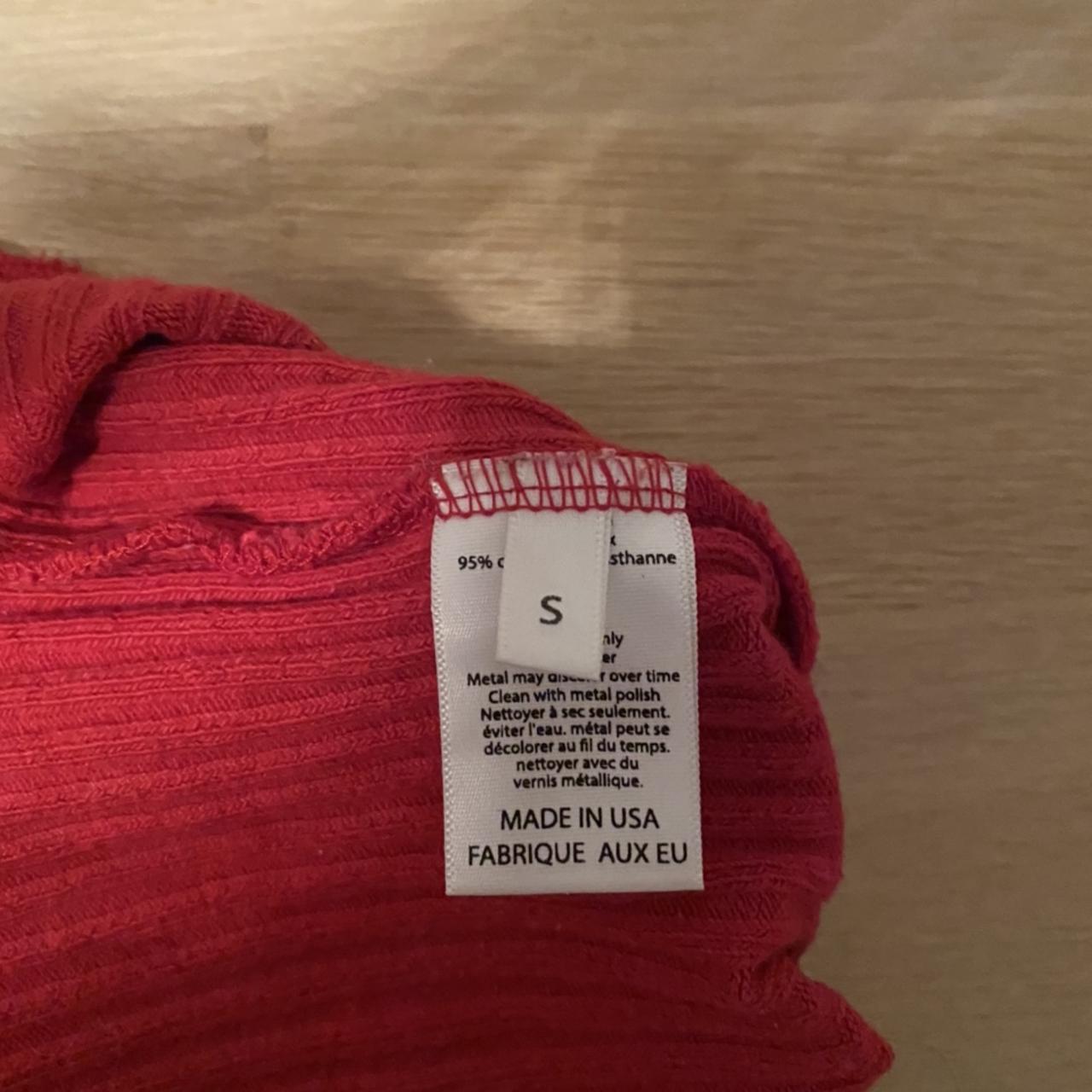 Are you am I Minka top in red. Size small but could... Depop