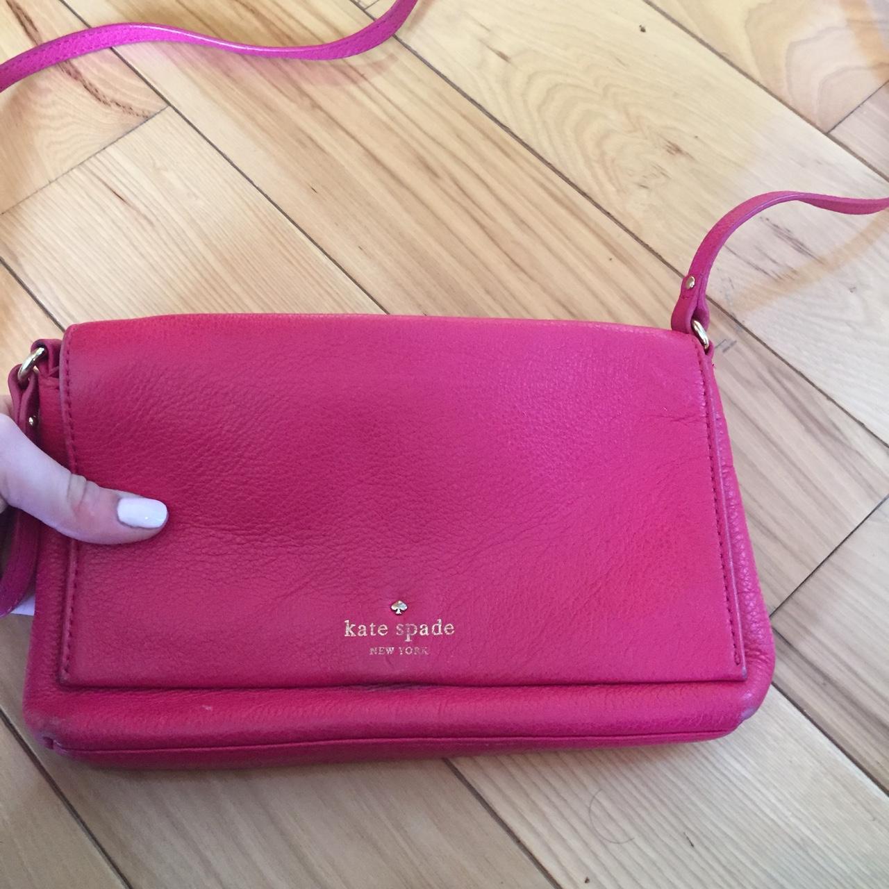 Kate Spade Hot Pink Purse | Kate spade bag pink, Leather handbags, Kate  spade