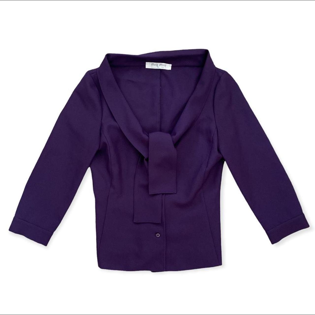 Miu Miu Women's Purple Blouse (2)