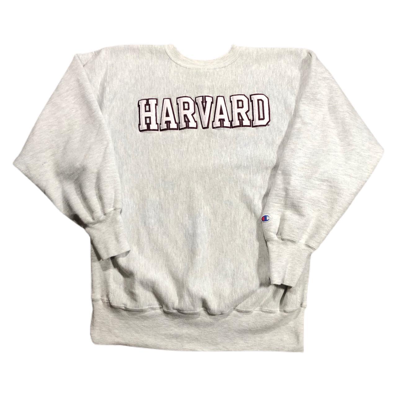 Vintage Harvard University Champion reverse weave... - Depop