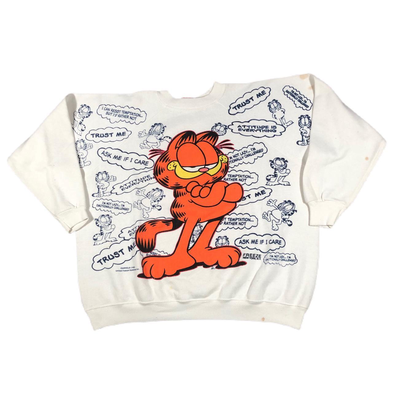 Vintage Garfield crewneck sweatshirt. Marks... - Depop