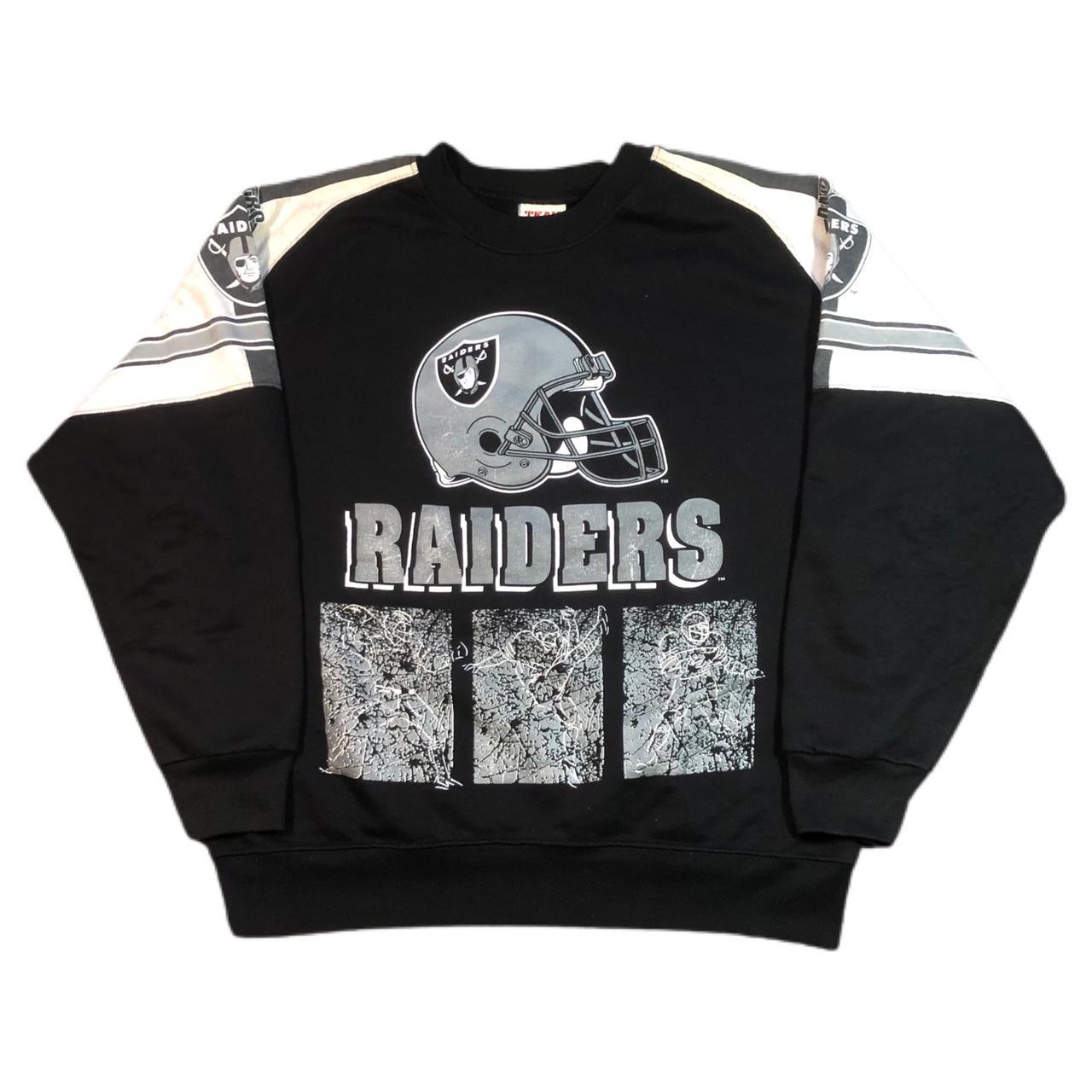 Vintage Raiders crewneck sweatshirt. Some wear from... - Depop