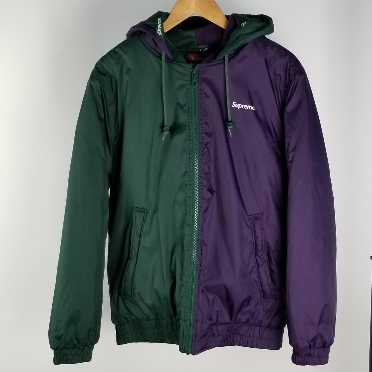 Supreme 2-Tone Hooded Sideline Jacket | nate-hospital.com