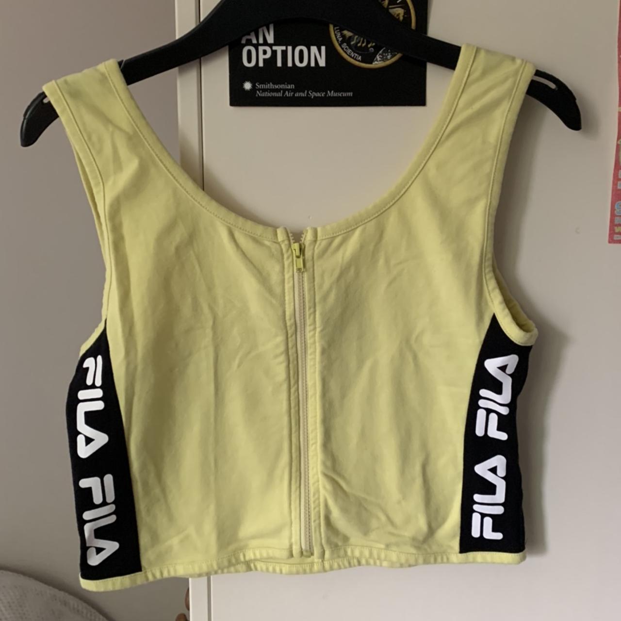 Fila zip deals crop top