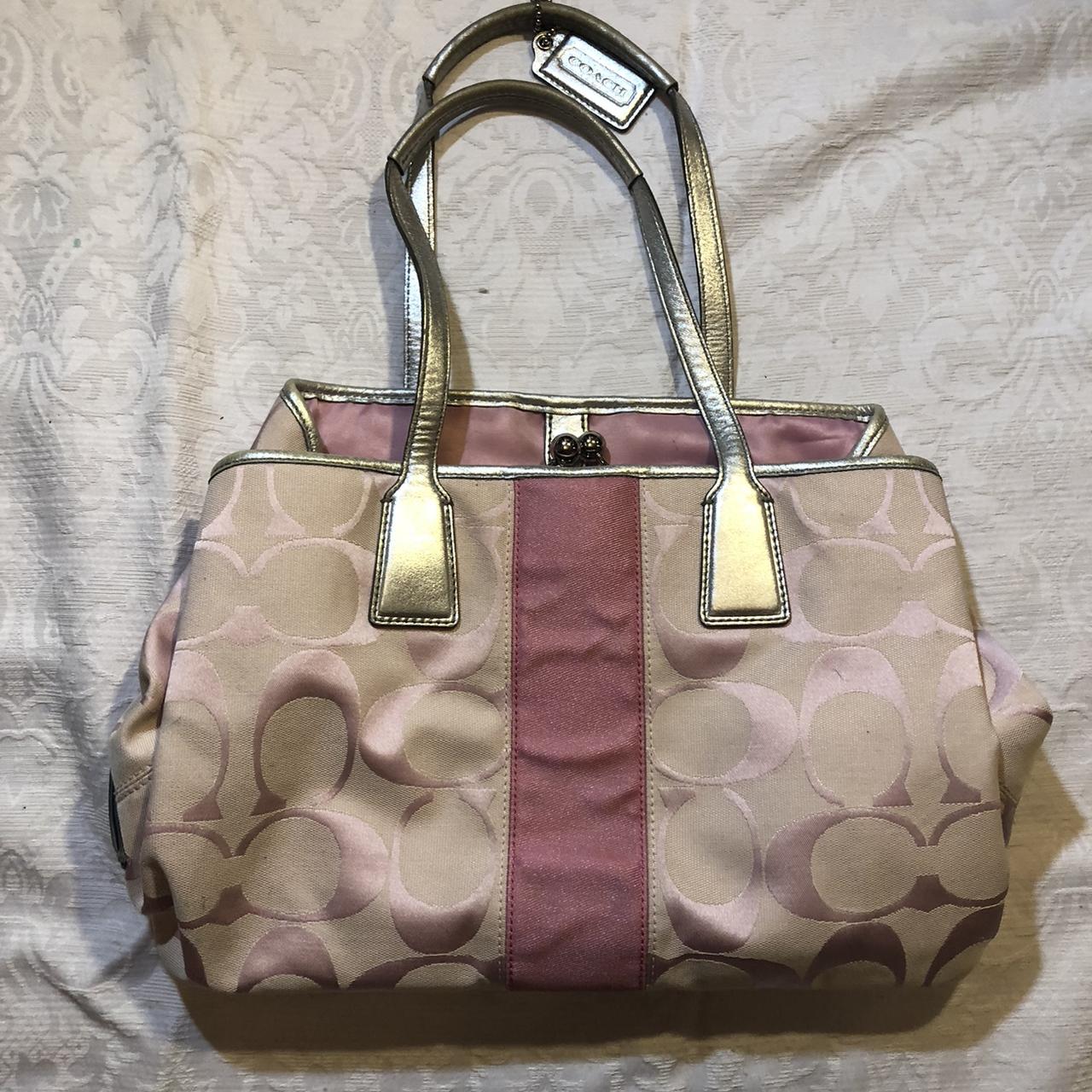 Coach, Bags, Coach Purse Pink And Brown