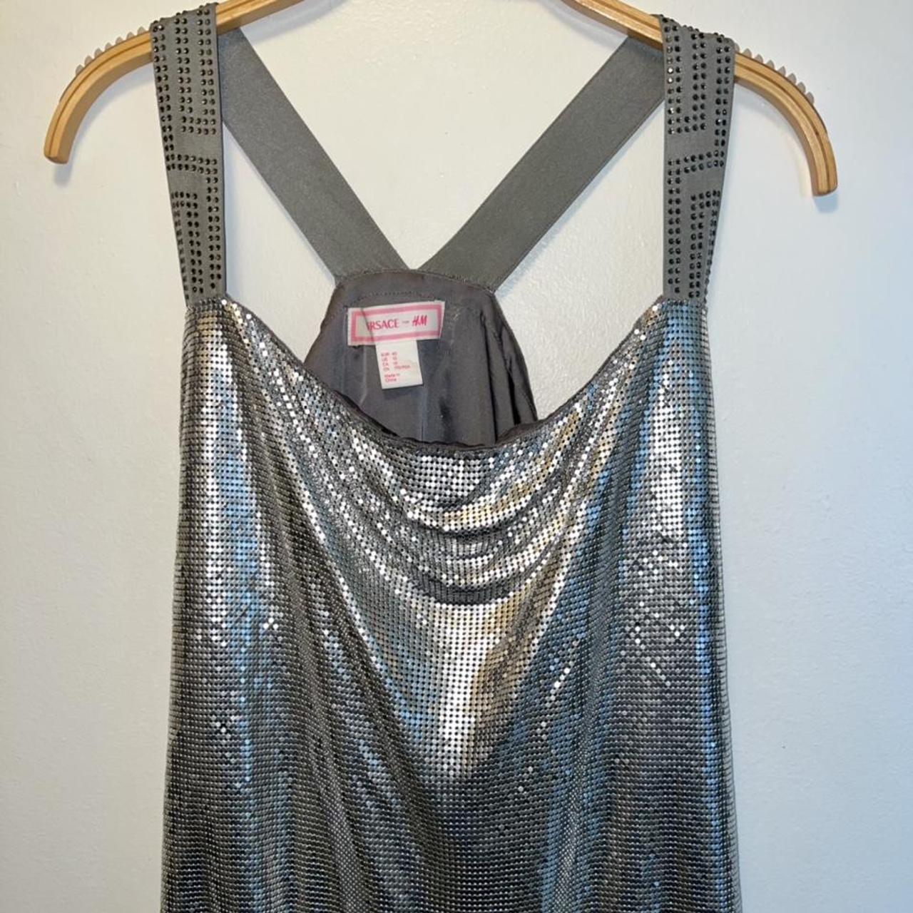 Versace Hm Dress VERSACE FOR H&M, Silver Metal Mesh Dress *Can