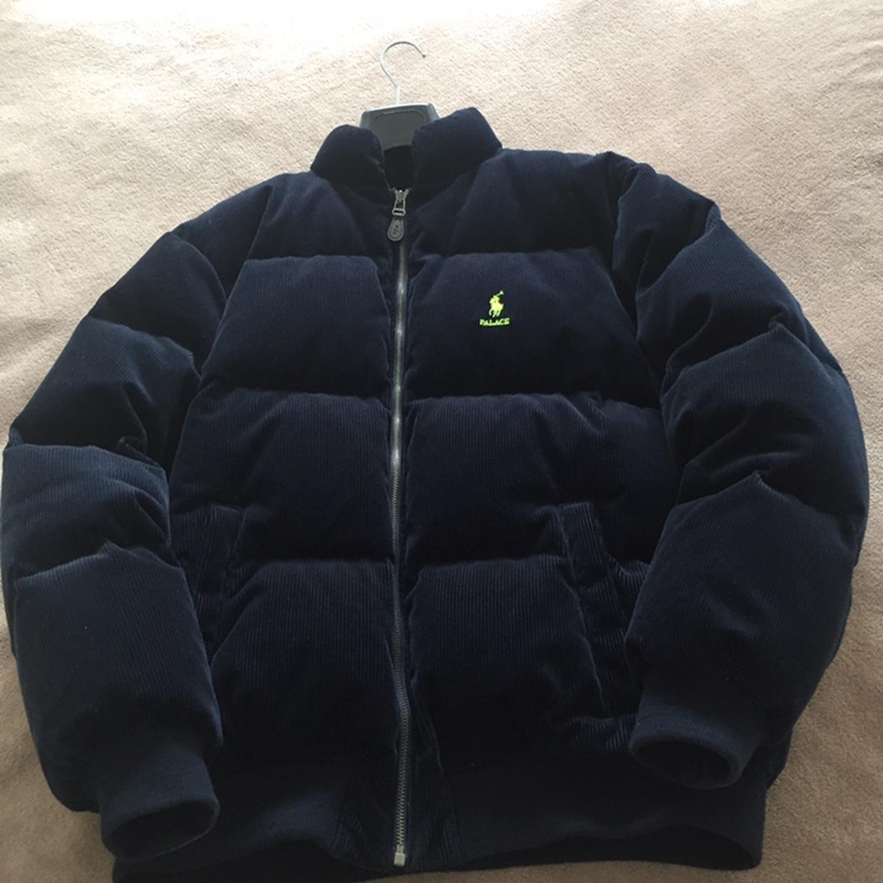 Palace ralph lauren corduroy 2024 down jacket aviator navy