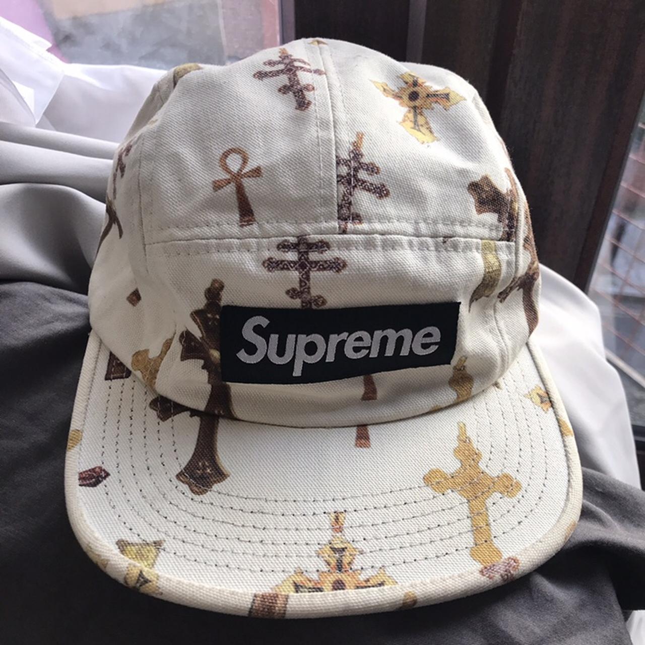 supreme crosses camp cap