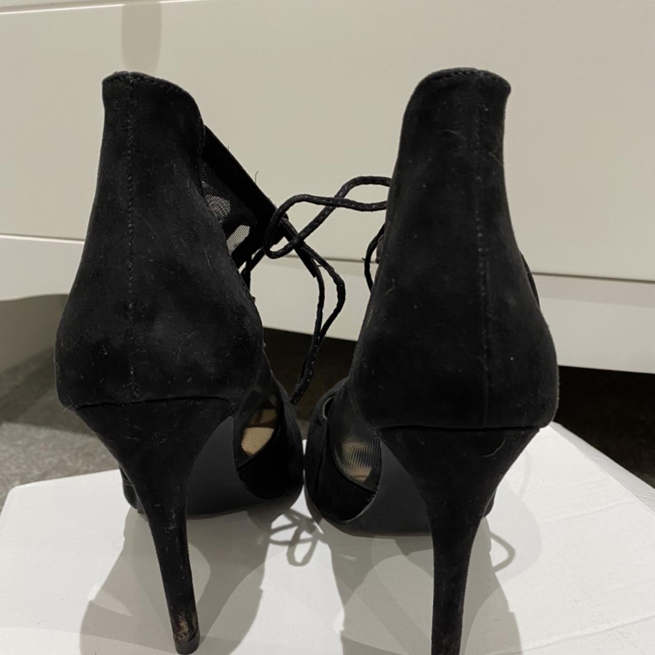 New Look Black Heels Worn once Size 4 - Depop