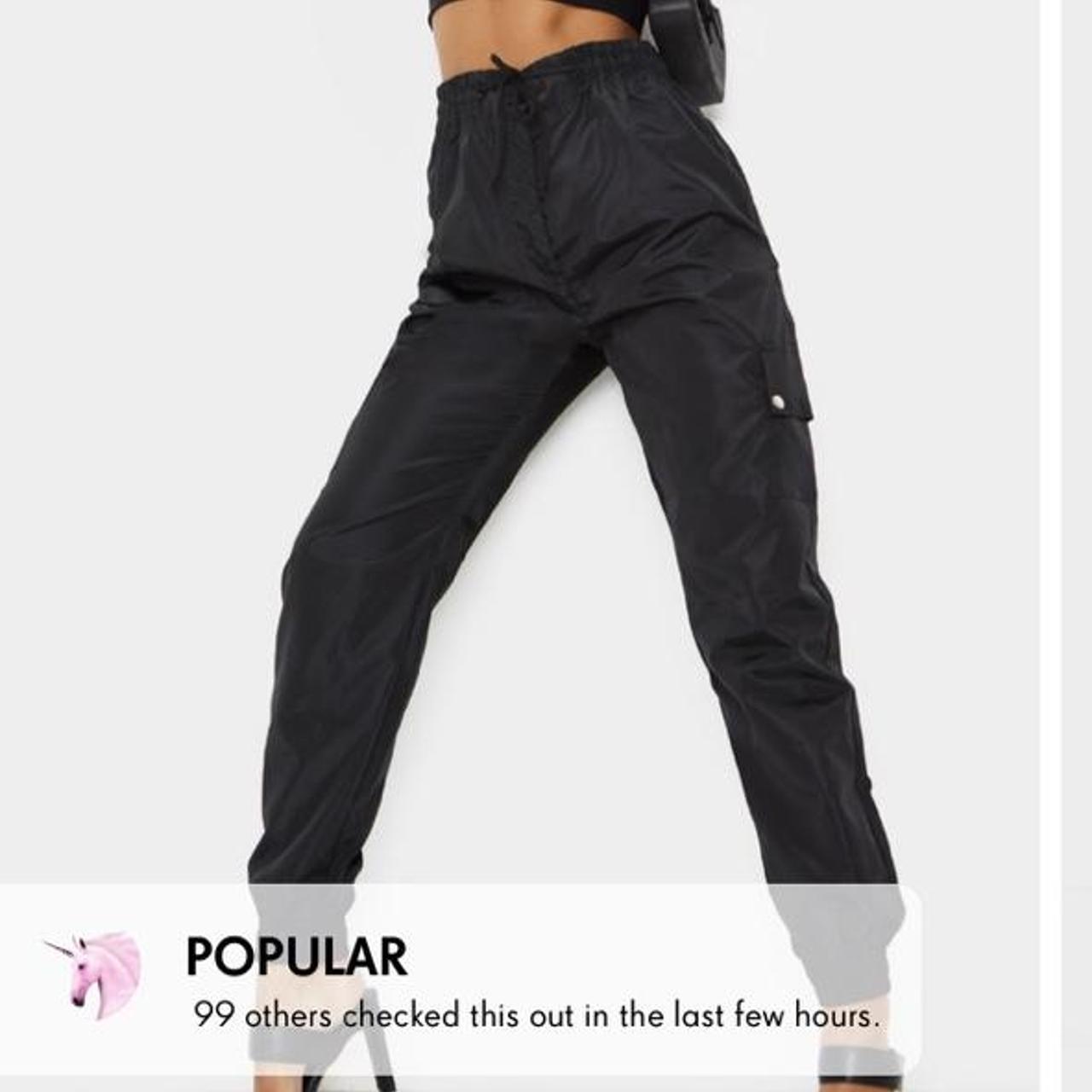shiny cargo pants