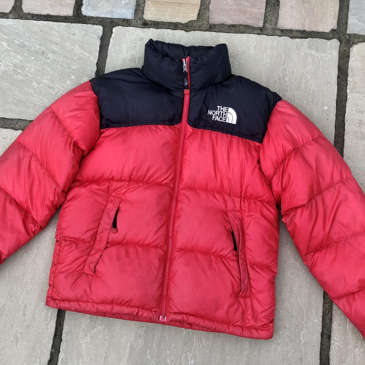 north face 700 puffer red