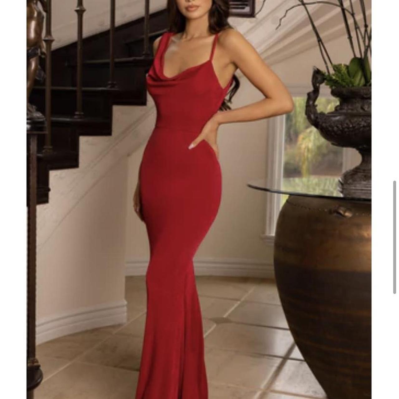 Club L red maxi dress Dream of me Worn once Size 8 Depop