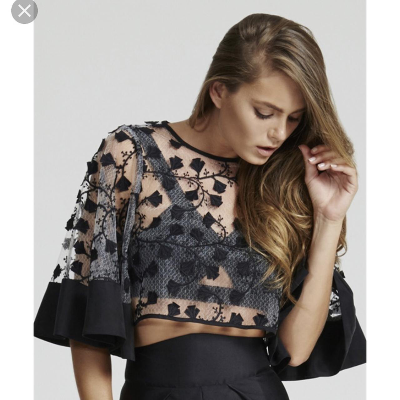 Alice McCall Pretty On The Inside Crop Top in Sheer...