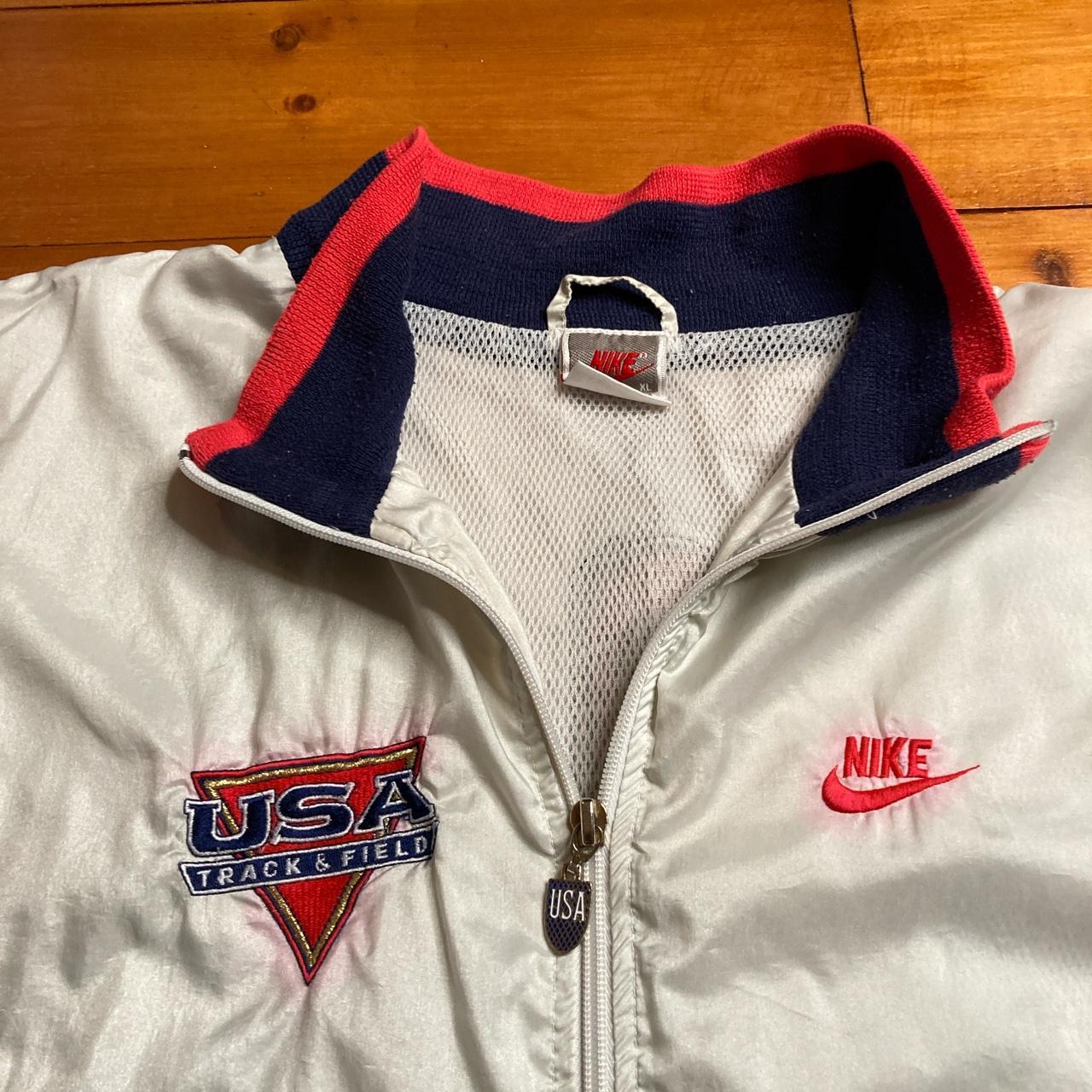 Nike USA track field vintage jacket Size L 27"...