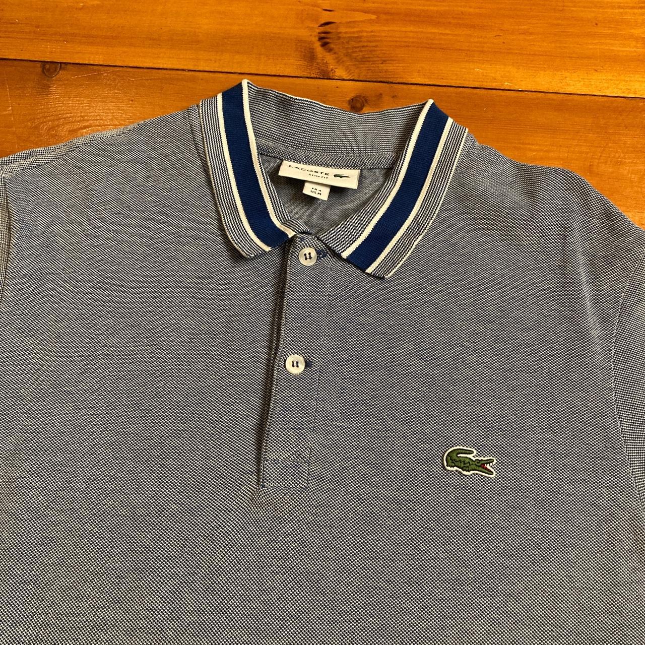 Lacoste slim fit polo Size M (fits slimmer) 18" pit... Depop