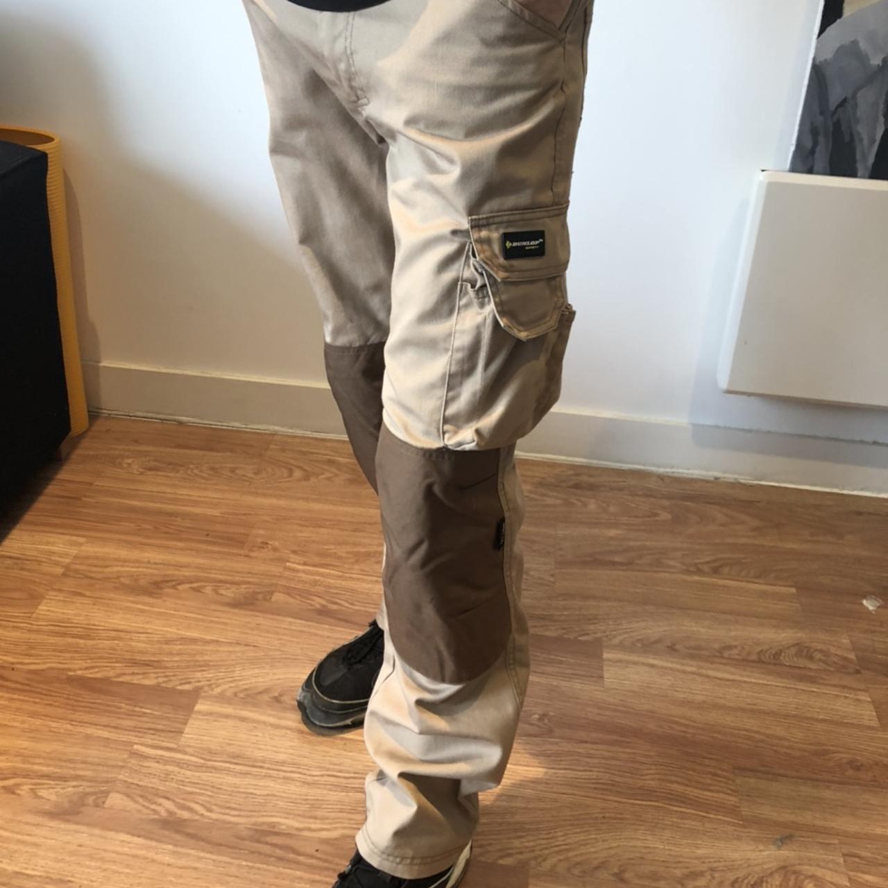 Dunlop Mens Work Trousers Classic Workwear Pants Bottoms Zip Navy B511   eBay