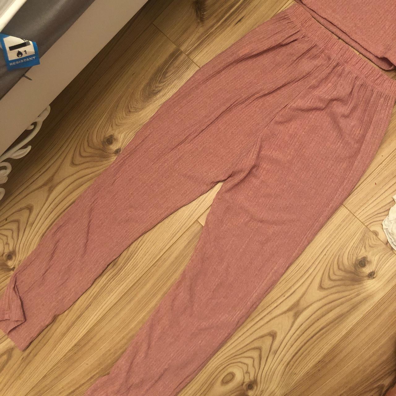 Brand new shein lounge wear ribbed set in dusty... Depop
