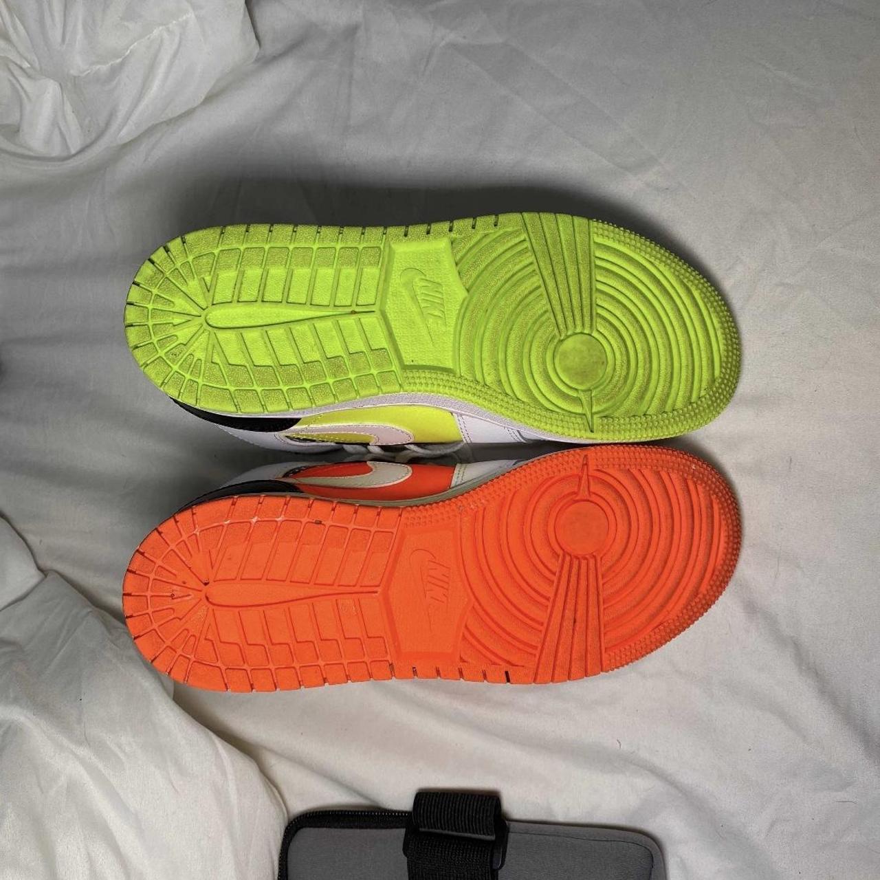 Name Air Jordan 1 Mid GS 'Notebook' sneakers Size... Depop