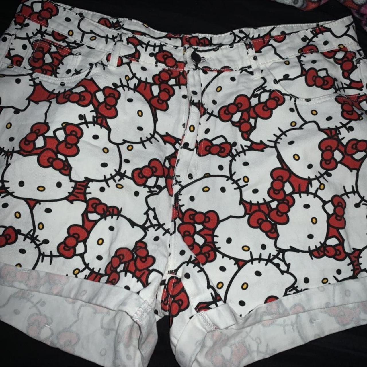 Hello Kitty Shorts Plus Size Marked 3x but fir... - Depop