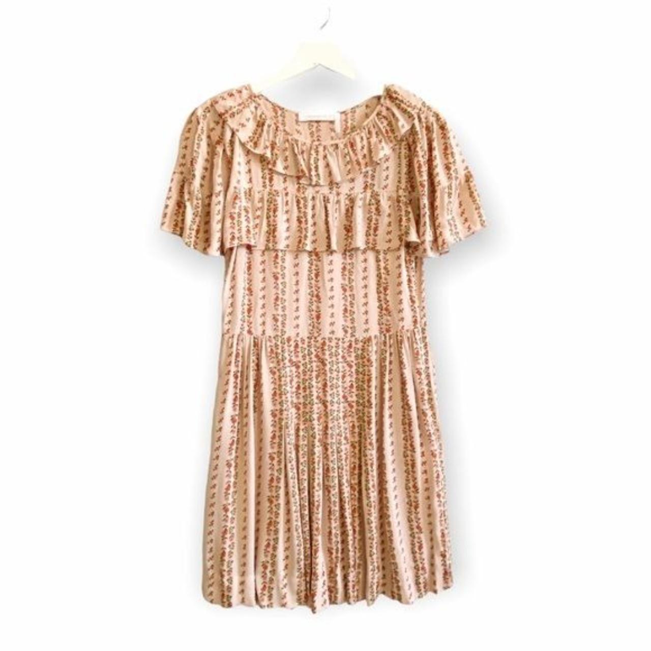 See by Chloé Women's Pink and Cream Dress