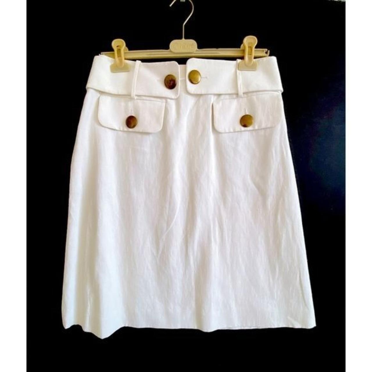 Chloé Women's White and Cream Skirt