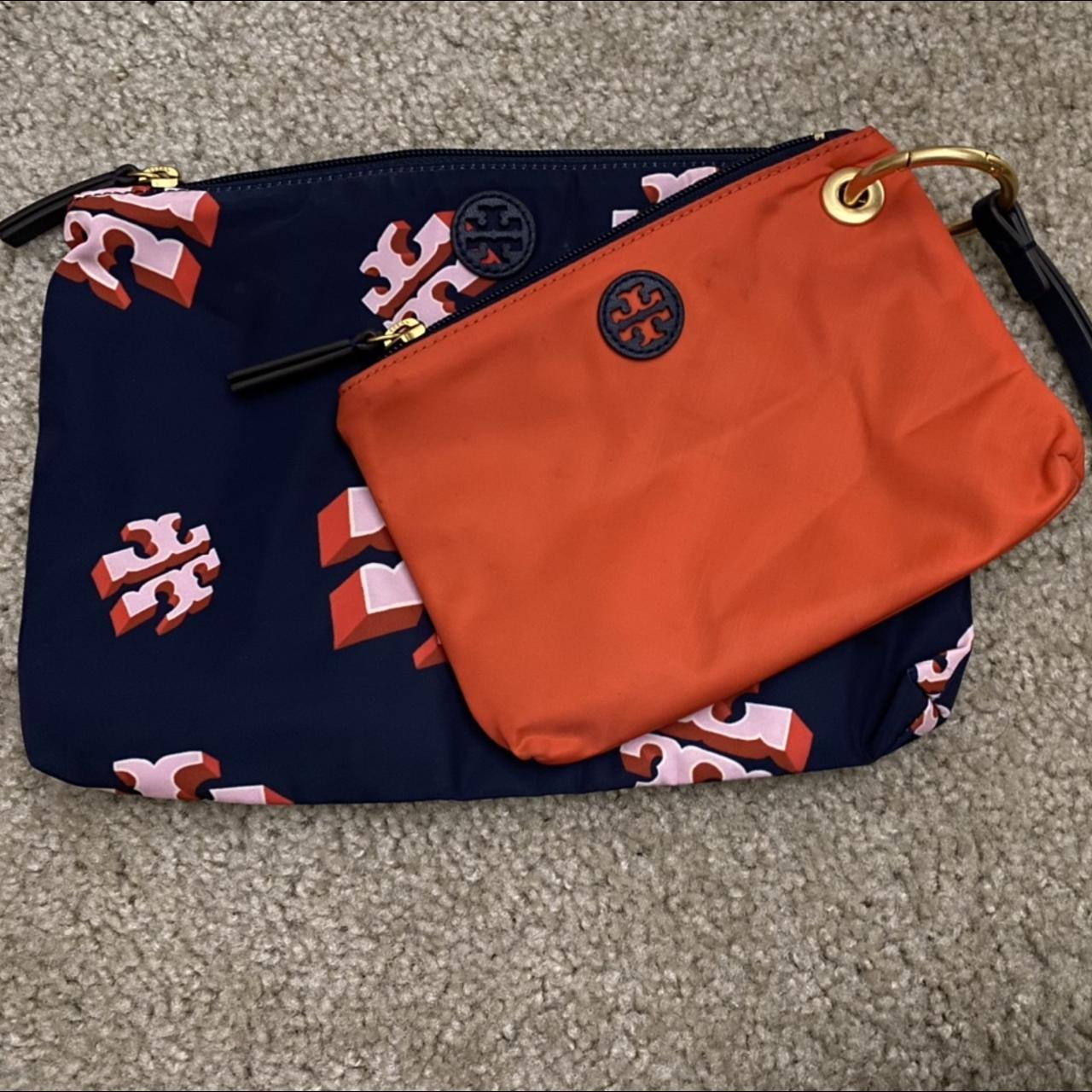 Tory newest Burch orange nylon wristlet