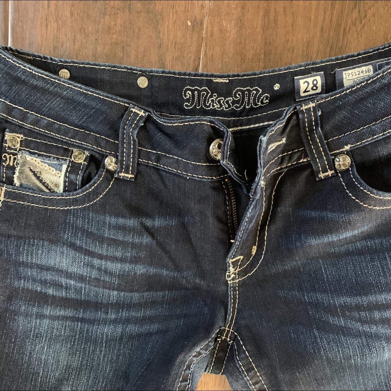 Miss Me JP5124B6 boot cut jeans size 28. The back... - Depop