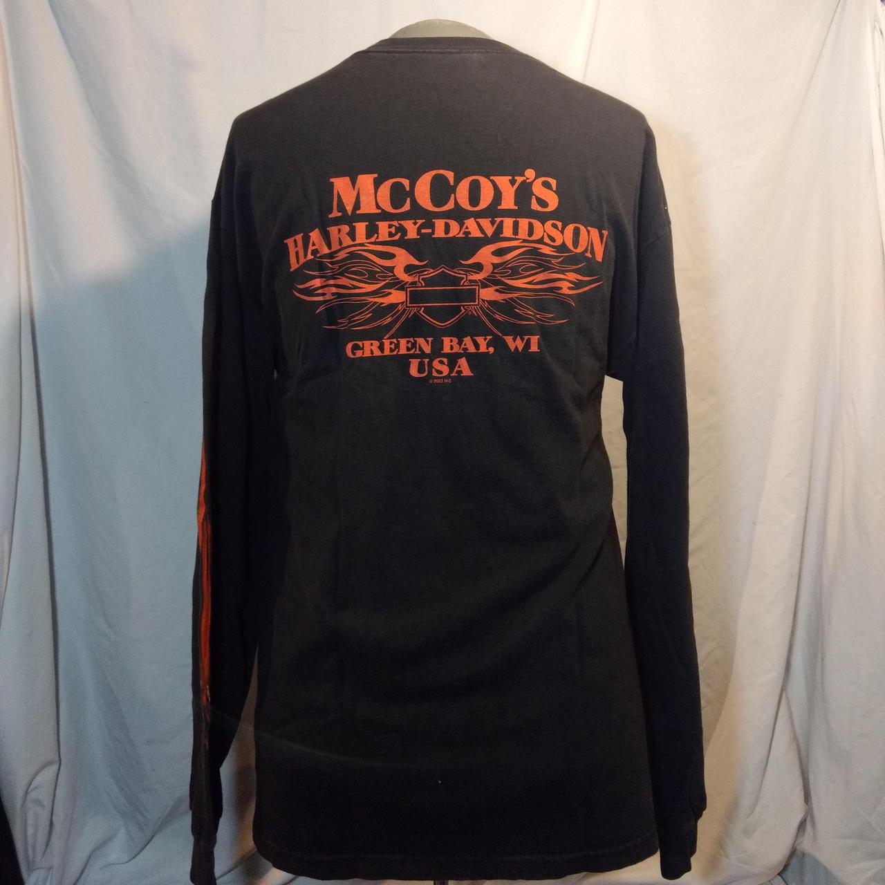 Harley Davidson Men's Black and Orange T-shirt (2)