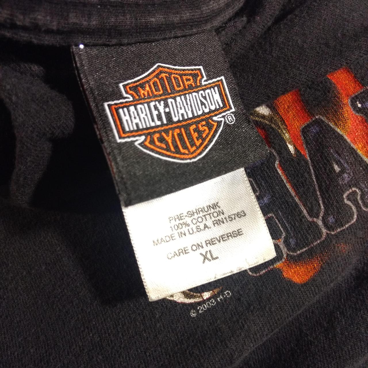 Harley Davidson Men's Black and Orange T-shirt (4)