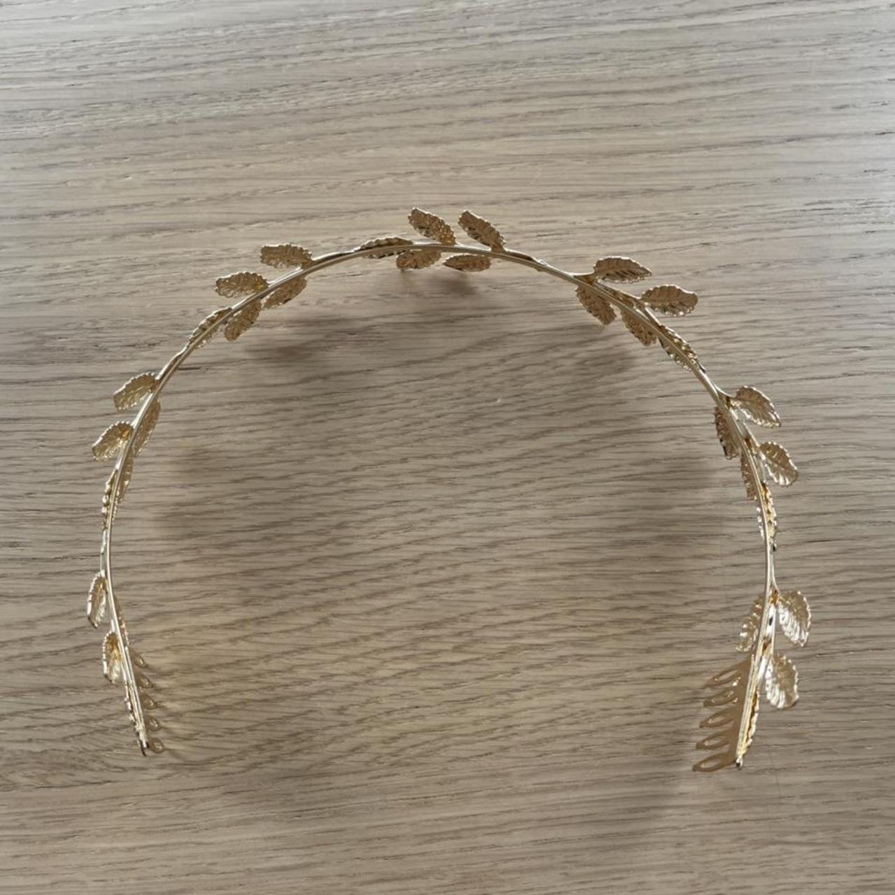 Gold leaf headband - Depop