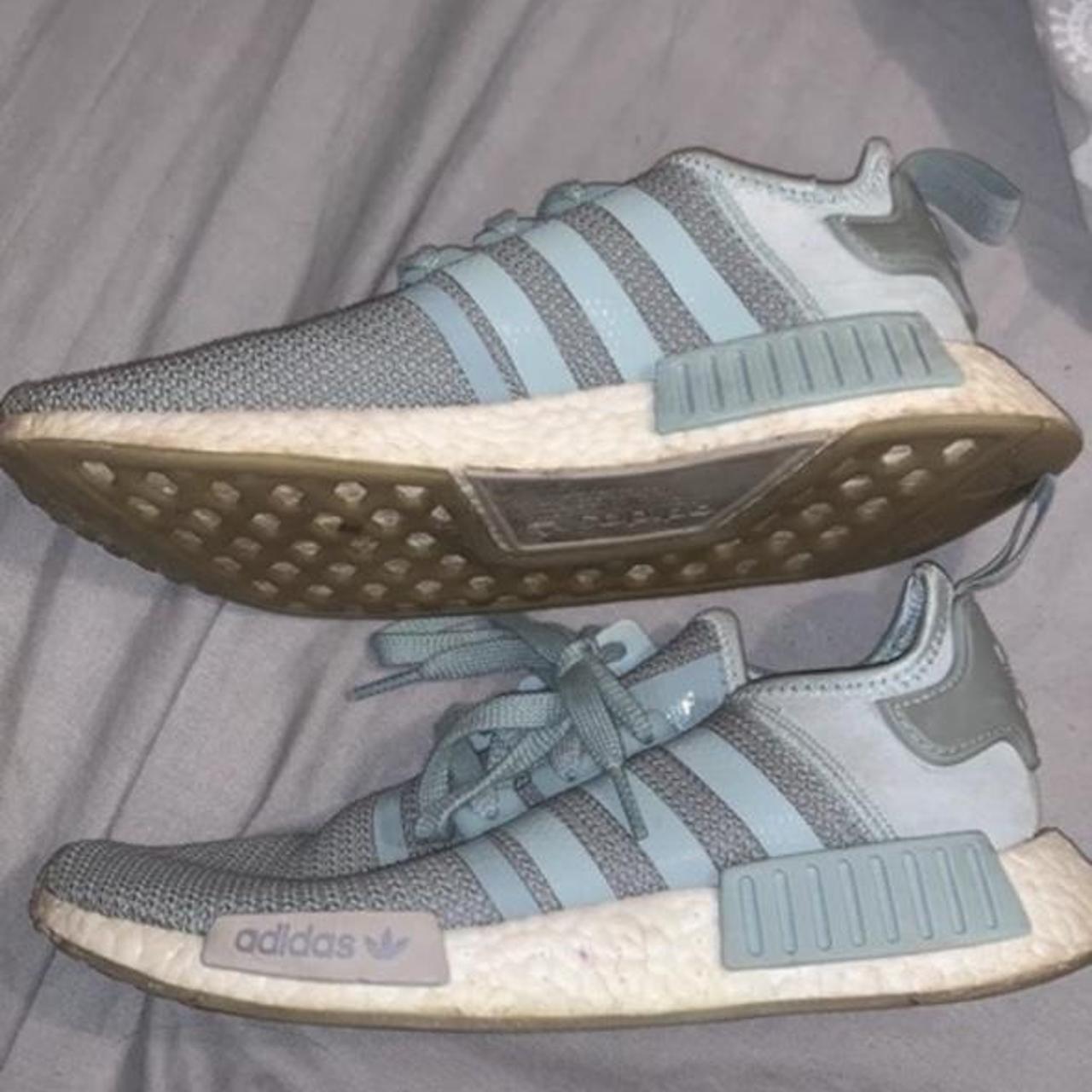 blue and green nmd