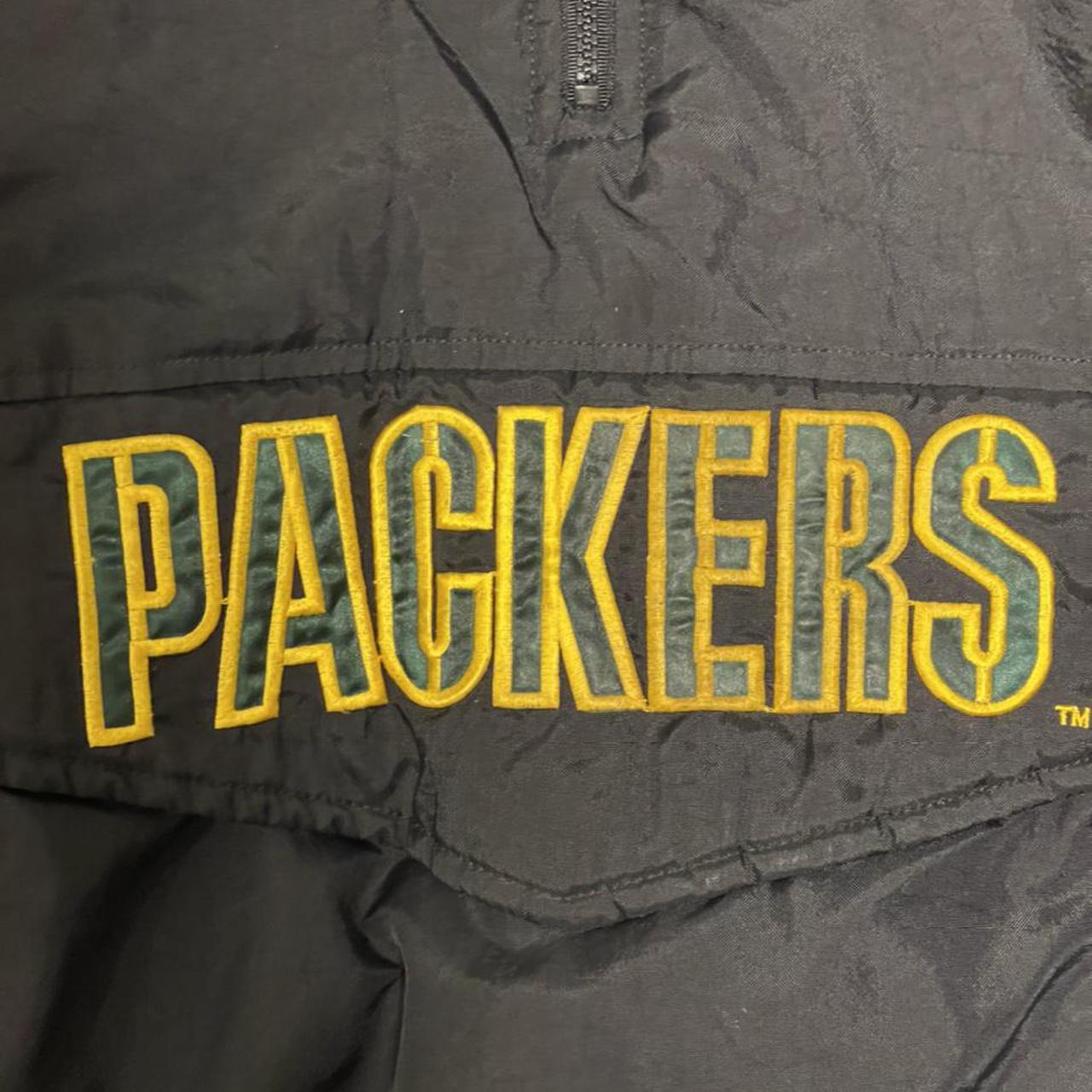 Vintage 90s Green Bay Packers Starter Hoodie Jacket - Depop