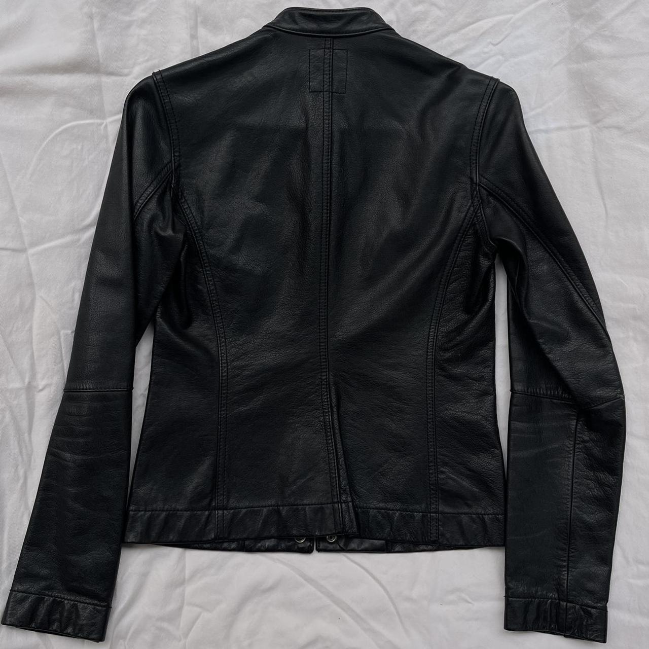 100% real leather jacket and suede on the inside.... - Depop