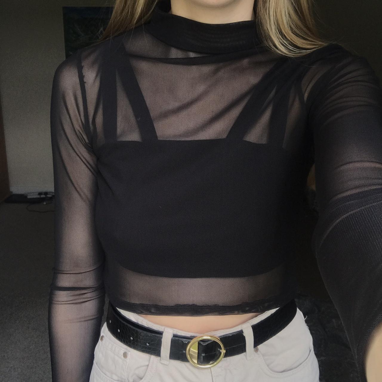 ASOS black going out top SIZE 10,